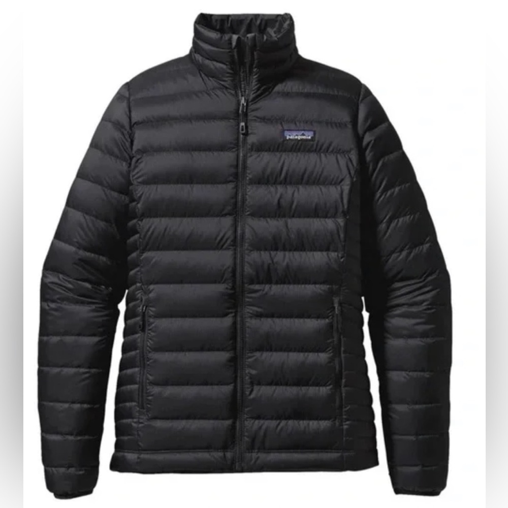 Patagonia Women's Black Down Sweater Jacket - Large